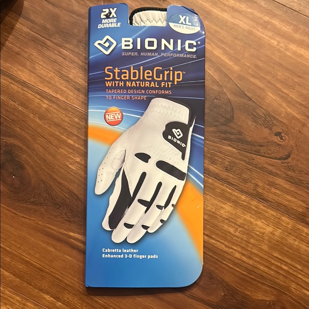 Bionic Men’s Right Hand Stablegrip Golf Glove, XL